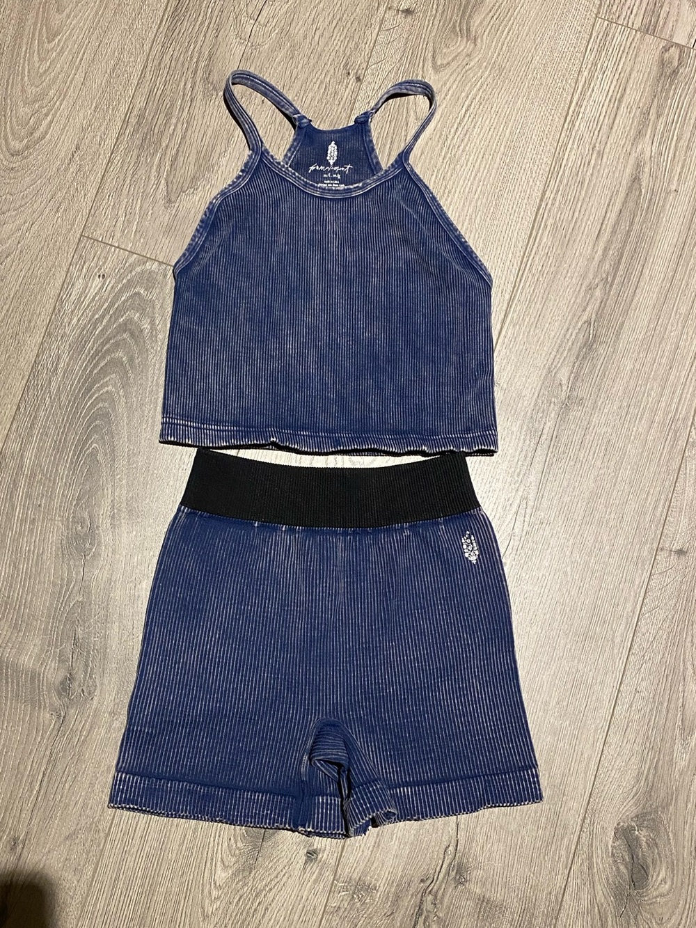 Free People Ribbed workout set, size M/L